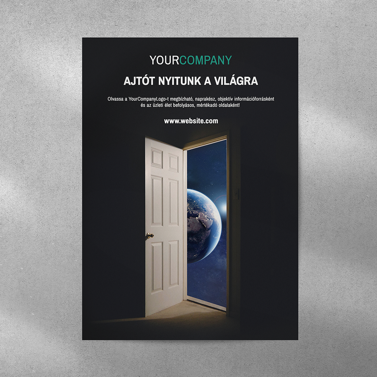 A5 concept poster design for a economy news portal branding graphic design marketing photomanipulation photoshop poster design print design