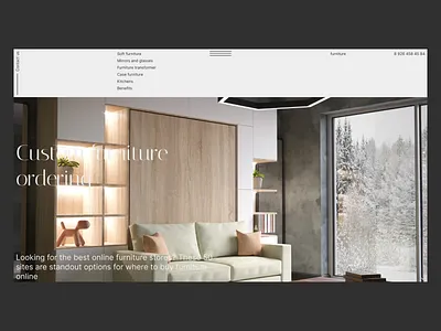 Web Site — Furniture store advertising brand identity branding design furniture graphic design illustration logo store typography ui ux vector