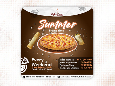 SUMMER PROMO TIME "POSTER" adverstisment banner branding business design designs graphic design illustration logo motion graphics poster print social media summer