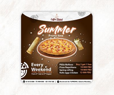 SUMMER PROMO TIME "POSTER" adverstisment banner branding business design designs graphic design illustration logo motion graphics poster print social media summer