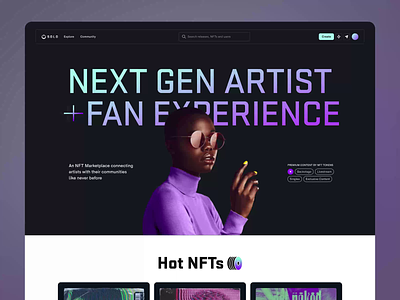 Solo Music - NFT Marketplace for musicians and fans 2d ilustration animation artists avatars blockchain brandbook branding community design system fans key visual marketplace music nft profile tokens ui ux web3 website