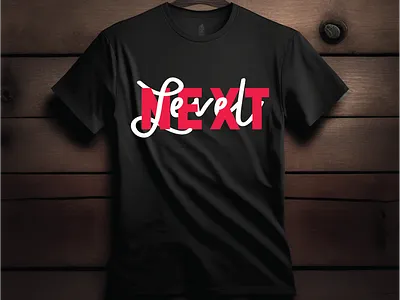 Next Level Minimalist Typography T-shirt Design design graphic design illustration logo typography vector web design