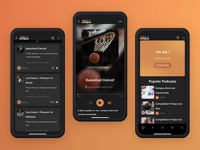 Radio Campus - Radio Mobile App for iOS and Android android app builder app store broadcast google play ios mobile app mobile application mobile design no code podcast pwa radio radio app