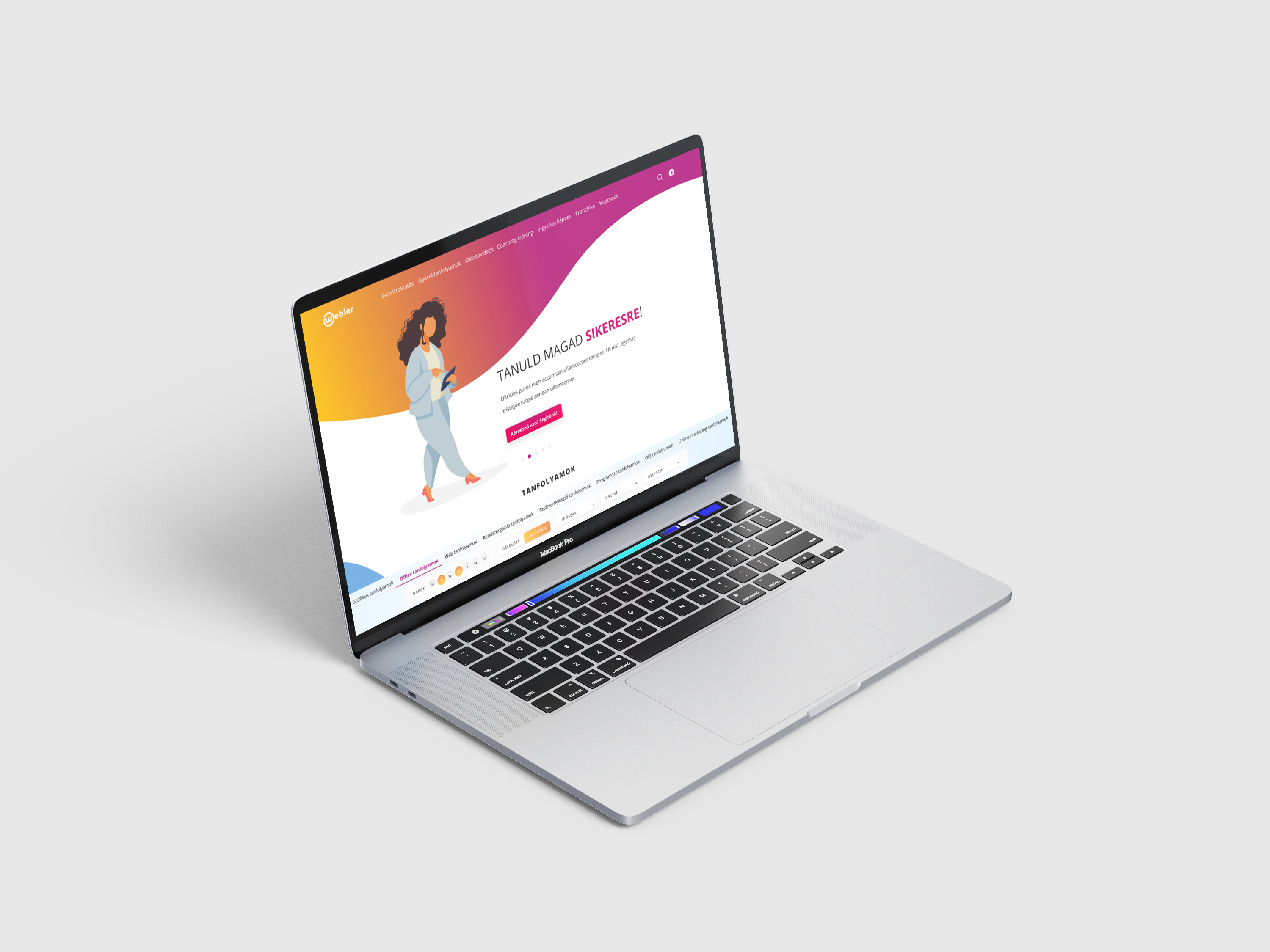 Webdesign for a Graphic design school figma illustration illustrator ui ui design ux design webdesign website design