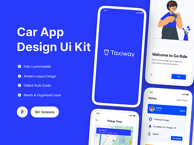 Car App Design Ui Kit 3d agency animation app app design branding car app car booking app car rental app concept car rental app project car sell buy app design design graphic design landing page logo motion graphics ui website