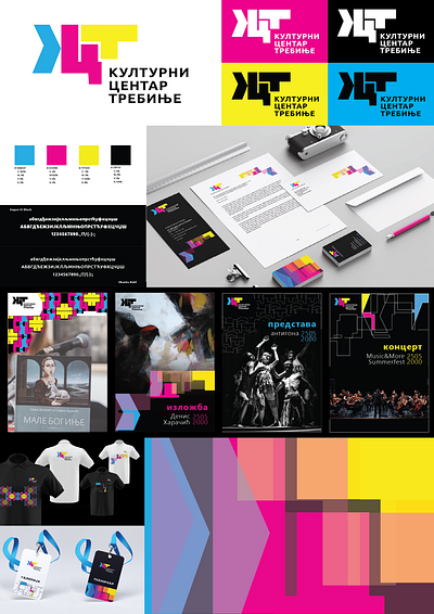 Visual identity redesign for Cultural centre Trebinje branding design graphic design logo redesign typography vector visual identity