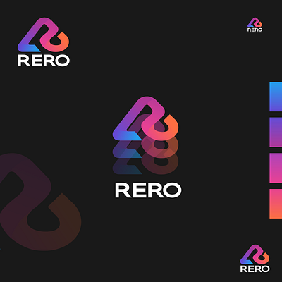 logo design adobe xd branding colourful graphic design logo logo design recycle rero ui ux waste management