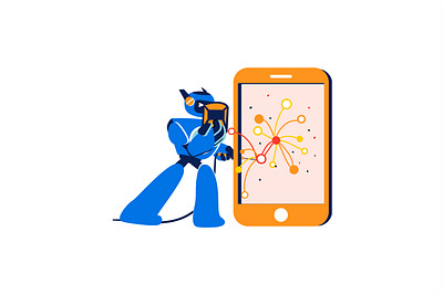 Mobile developer illustration