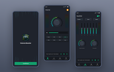 Volumn Booter music ui ui ui design volumn boster ui volumn increase ui volumn ui