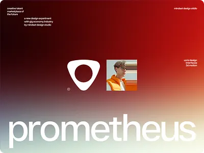 Creative talent marketplace of the future – Prometheus branding logo product design product discovery ui ux web3.0