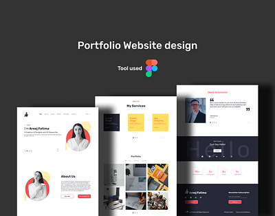 Portfolio Website Design figma figma design graphic design portfolio portfolio design ui uiux design website website design website portfolio