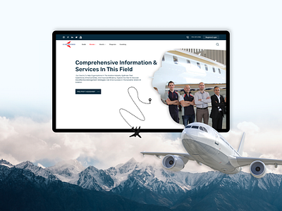 Aviation website landing page ✈️🎤 aviation aviationleader aviationspeaker ui webdesign website design
