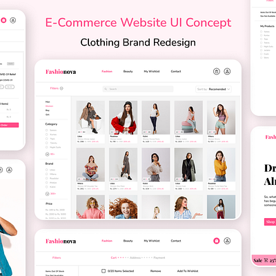 E-Commerce Website UI Concept branding graphic design interface logo ui