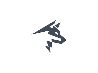 Thunder Wolf animal logo bolt daniel bodea dog electric fast kreatank lightning logo thunder wolf wolf logo wolf pack wolfpack wolves