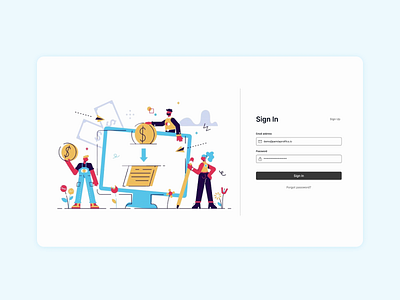 Sign In / Create Account create aacount creative design design concept designinspiration dribbble graphic design illustration login login screen registration sign in sign up signin signup ui ui concept ui deisgns uiux ux