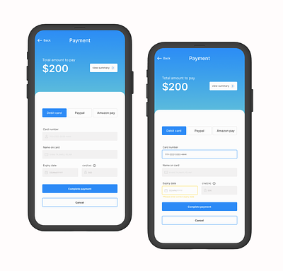 Checkout page Ui design amazon pay blue buttons checkout dailyui designing dribbble paypal ui user experience user interface ux visual design white