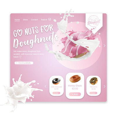 Go nuts for Doughnuts design doughnut graphic design website