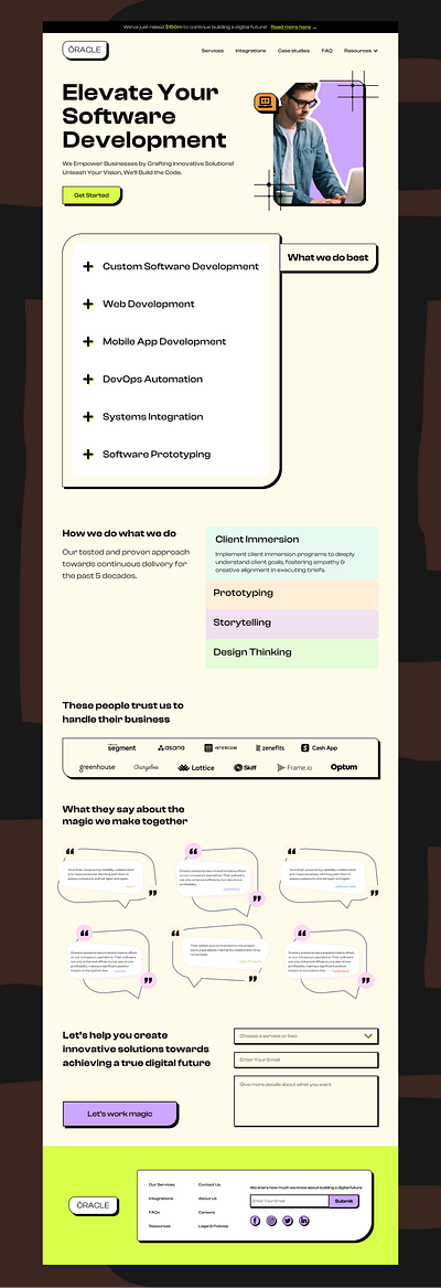 Neubrutalism Landing Page design landing page neubrutalism ui ux design