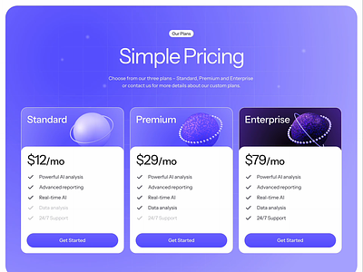 What about animated pricing? 3d anim comparison creative framer landing page planet price pricing section spline spline3d template ui