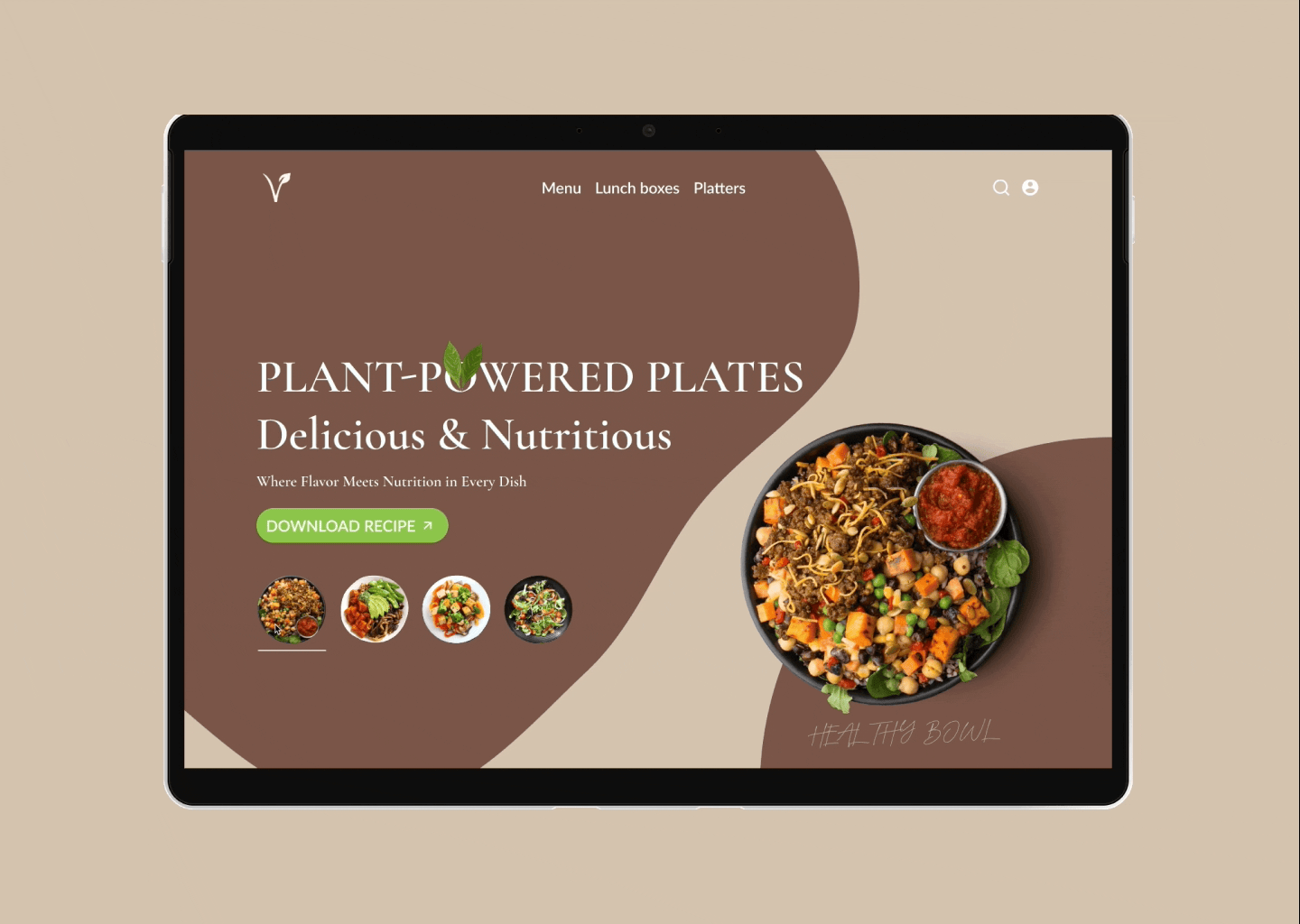 🌱 Vegetarian food | Website UI Design animation branding design illustration ui ux vector vegan vegetarian website