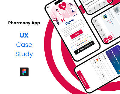 UX Case Study of Pharmacy App branding case study ui uiux ux design ux research