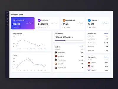 Ecommerce Dashboard dashboard ui ux design