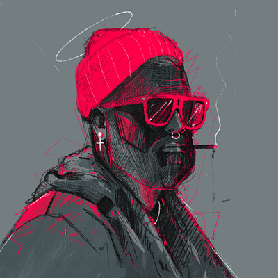 Rap is cool character design illustrated illustrated portrait illustration illustrator music people portrait portrait illustration procreate rap rap is cool rapper