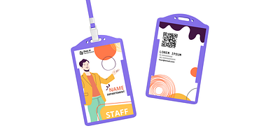 ID Card Template use Canva branding canva graphic design id card lanyard template