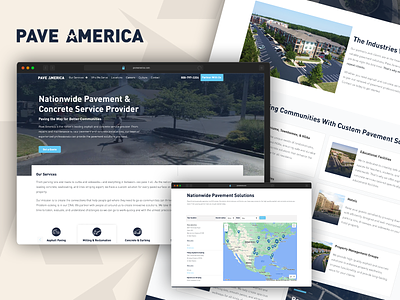 Pave America Website Build branding web development website website design