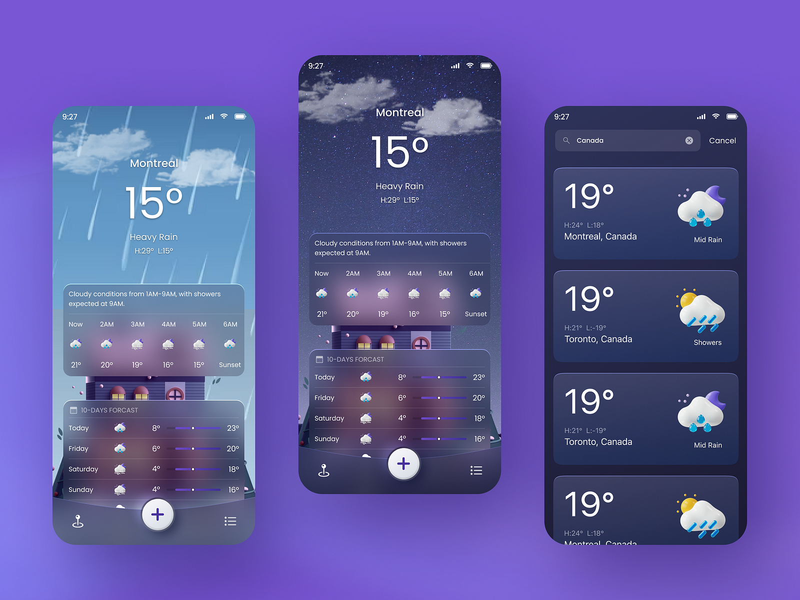 Weather App by Muhammad ahmed on Dribbble 