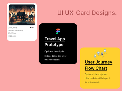 UI/UX Card Designs. app branding design graphic design illustration logo typography ui ux vector