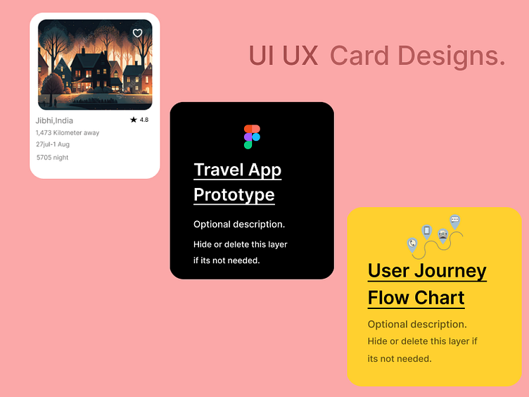 UI/UX Card Designs. by MARYAM ASGHAR on Dribbble