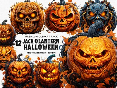 Jack O Lantern Pumpkin Clipart festive