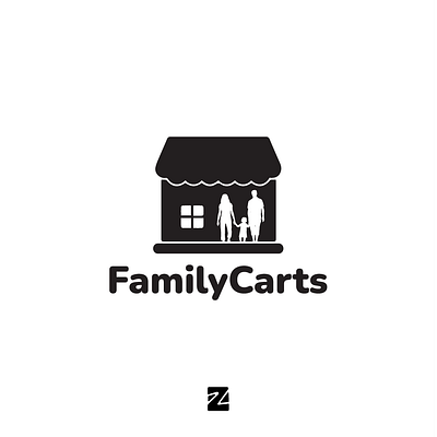 Family Carts Logo branding design family family carts logo graphic design home homes logo logo design logos logotype rumah simple logo vector