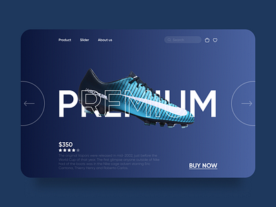 Nike Football Boots & Shoes concept boots football nike shoes store ui ux website