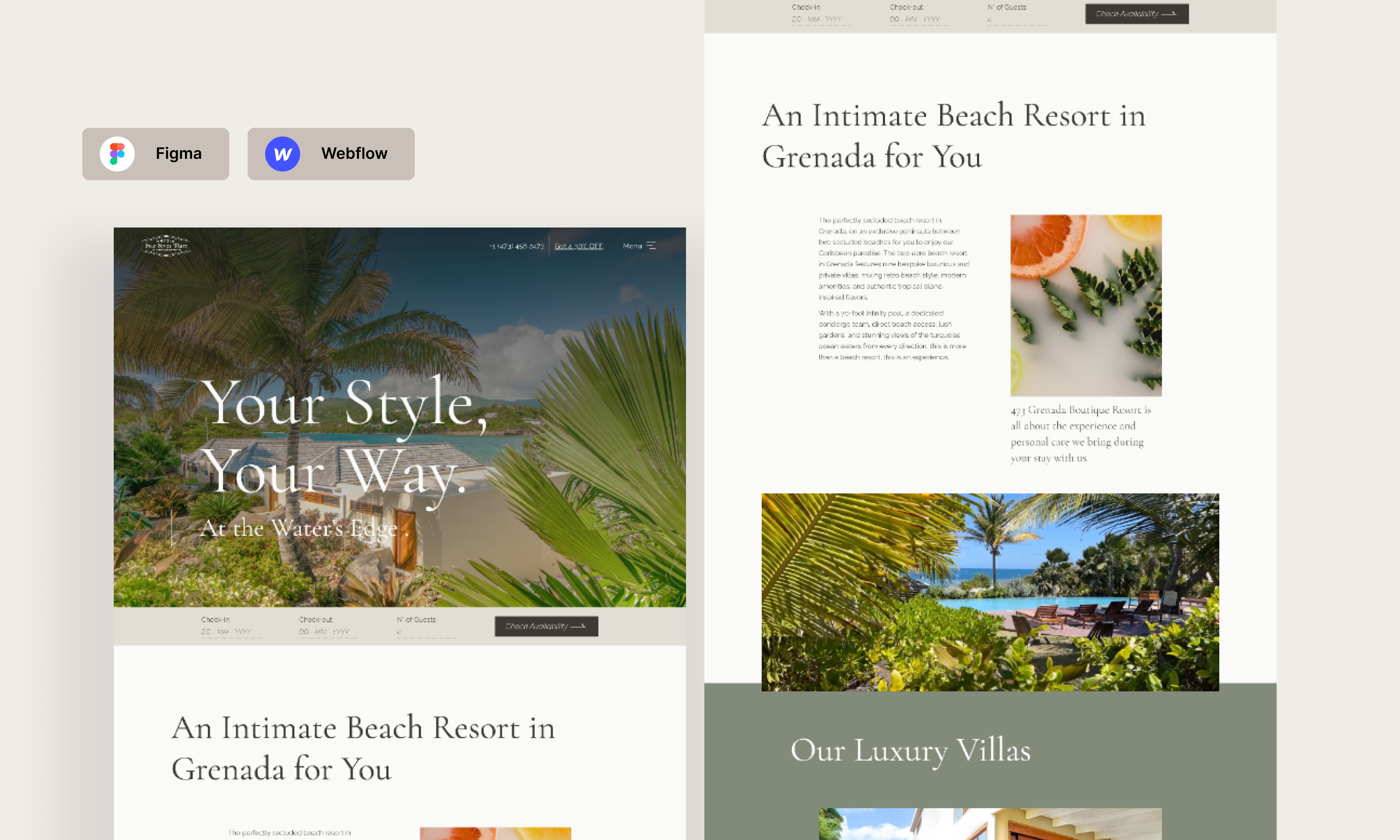 Redesigning a hotel's website in 5 days beach resort website hospitality website hotel website resort website tourism website villa website