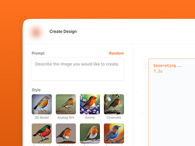 Generative AI ✨ ai app design system generative ai jim deisgns jimdesigns orange product design saas ui