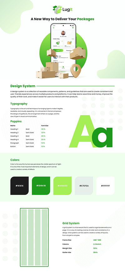 Lugit (Package Delivery App) app delivery mobile app package delivery ui ux