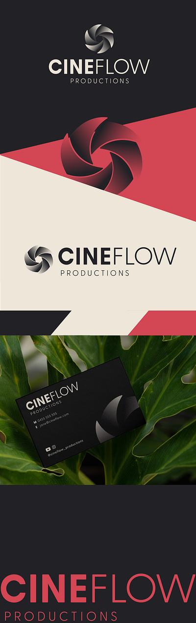 Cineflow | Branding brand identity branding design graphic design logo