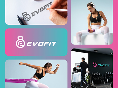 Logo Branding | EvoFit Fitness brand identity branding evofit fitness gym hupp hupptechnology logo logo design logotype mockup typography