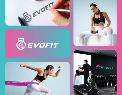 Logo Branding | EvoFit Fitness brand identity branding evofit fitness gym logo logo design logotype mockup typography