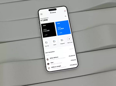 Cirrus | Banking Mobile App 3d animation graphic design ui