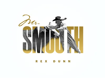 Mr. Smooth bullfighting graphic design rodeo text effects