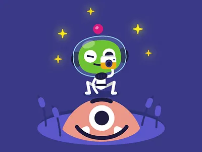 Extraterrestrial Life 2danimation ae aftereffects alien animation being berg character loop mascot motion motiongraphics night photo rigging sleeping space ufo vibing