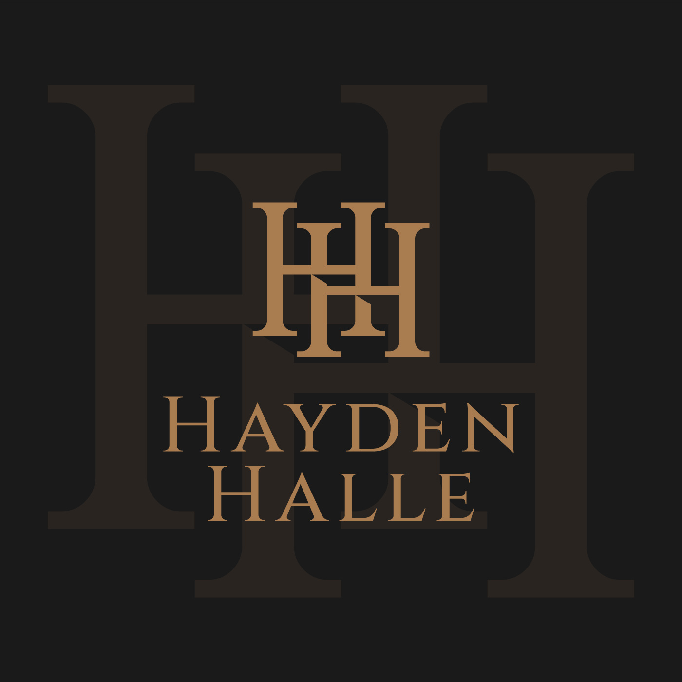 HAYDEN HALLE- LOGO AND BRAND IDENTITY PROJECT branding graphic design holiday hotel business logo logo logo design minimal monogram logo outdoor resort spa vacation