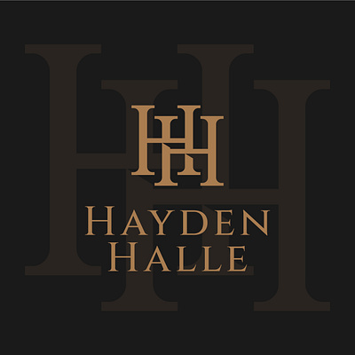 HAYDEN HALLE- LOGO AND BRAND IDENTITY PROJECT branding graphic design holiday hotel business logo logo logo design minimal monogram logo outdoor resort spa vacation