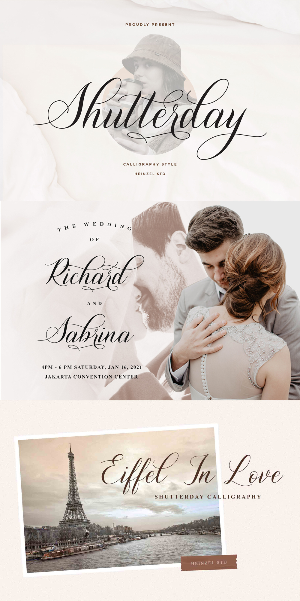 Shutterday By Heinzel Std branding calligraphy canva commercial use crafter font cricut cursive font design digital font font download graphic design handwriting handwritten logo modern font packaging procreate script font typeface wedding font