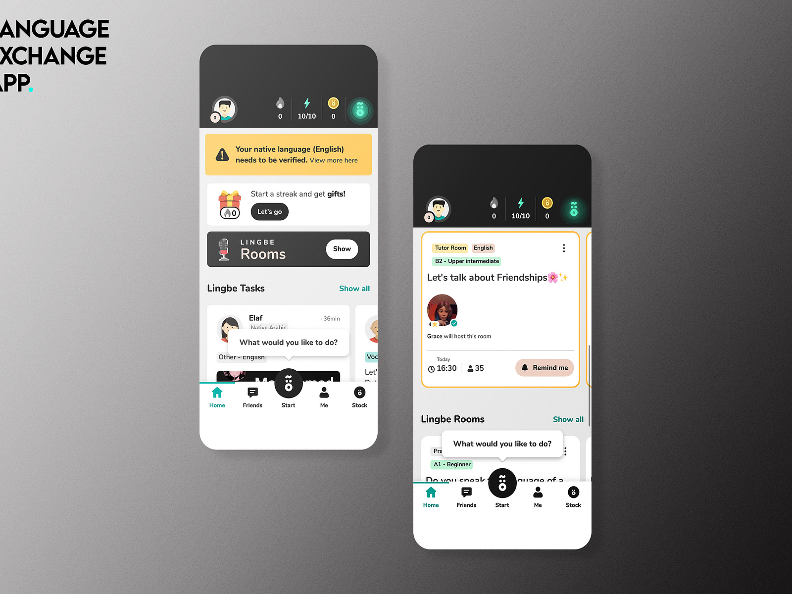 Language Exchange App | Ui Ux Design by Naqvid on Dribbble