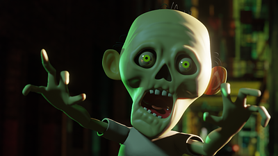 Zombie 3d animation blender cgi eeveerender render