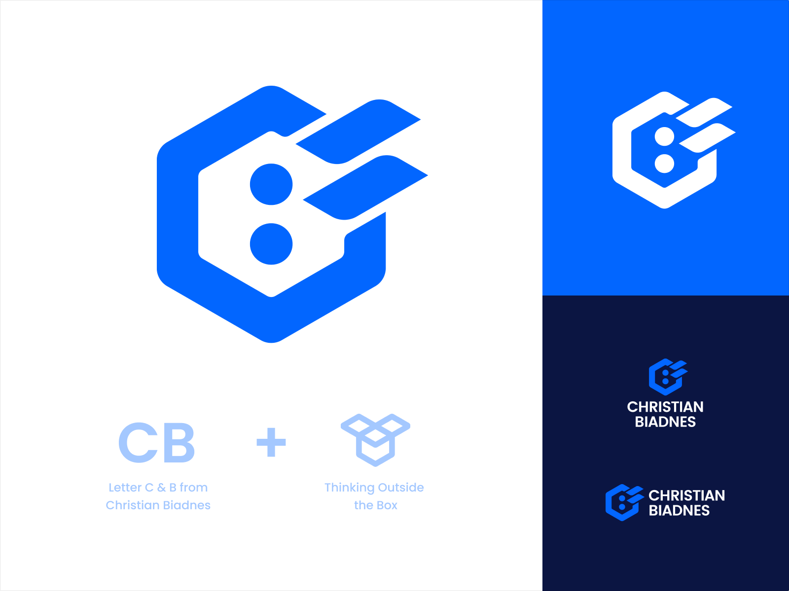 Christian Biadnes - Personal Logo branding design illustration illustrator logo logo design logos personal logo portfolio portfolio logo ui uiux vector